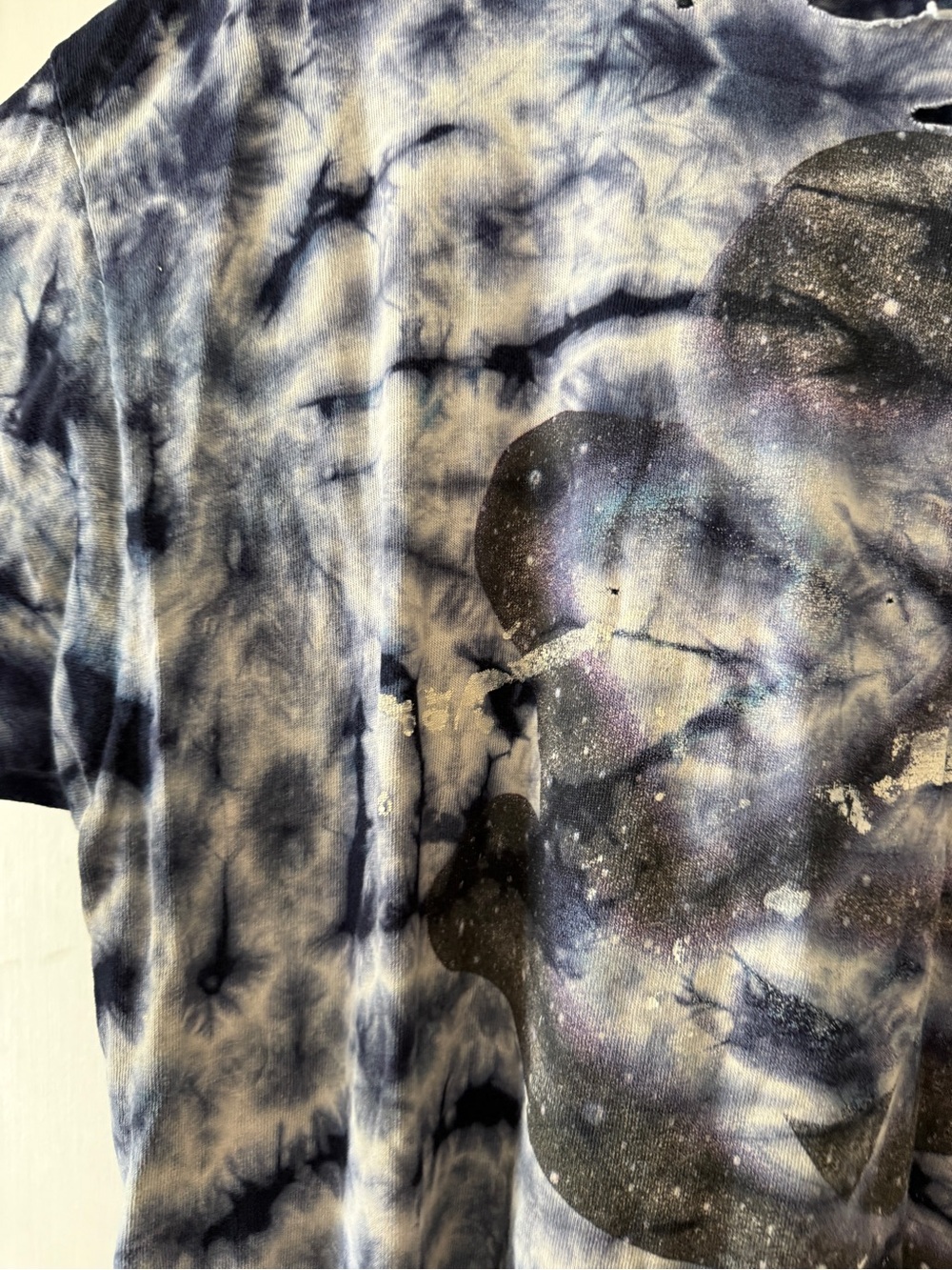 Anvil Black and White Tie-Dye Graphic Short Sleeve Tee - Picture 5 of 9